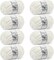 Chunky Chenille Yarn #10 – 8-Pack Jumbo Super Bulky Yarn, 25 yds / 8 oz Each, Cream – Thick Fluffy Yarn for Hand Knitting, Crocheting, Blankets & DIY Crafts